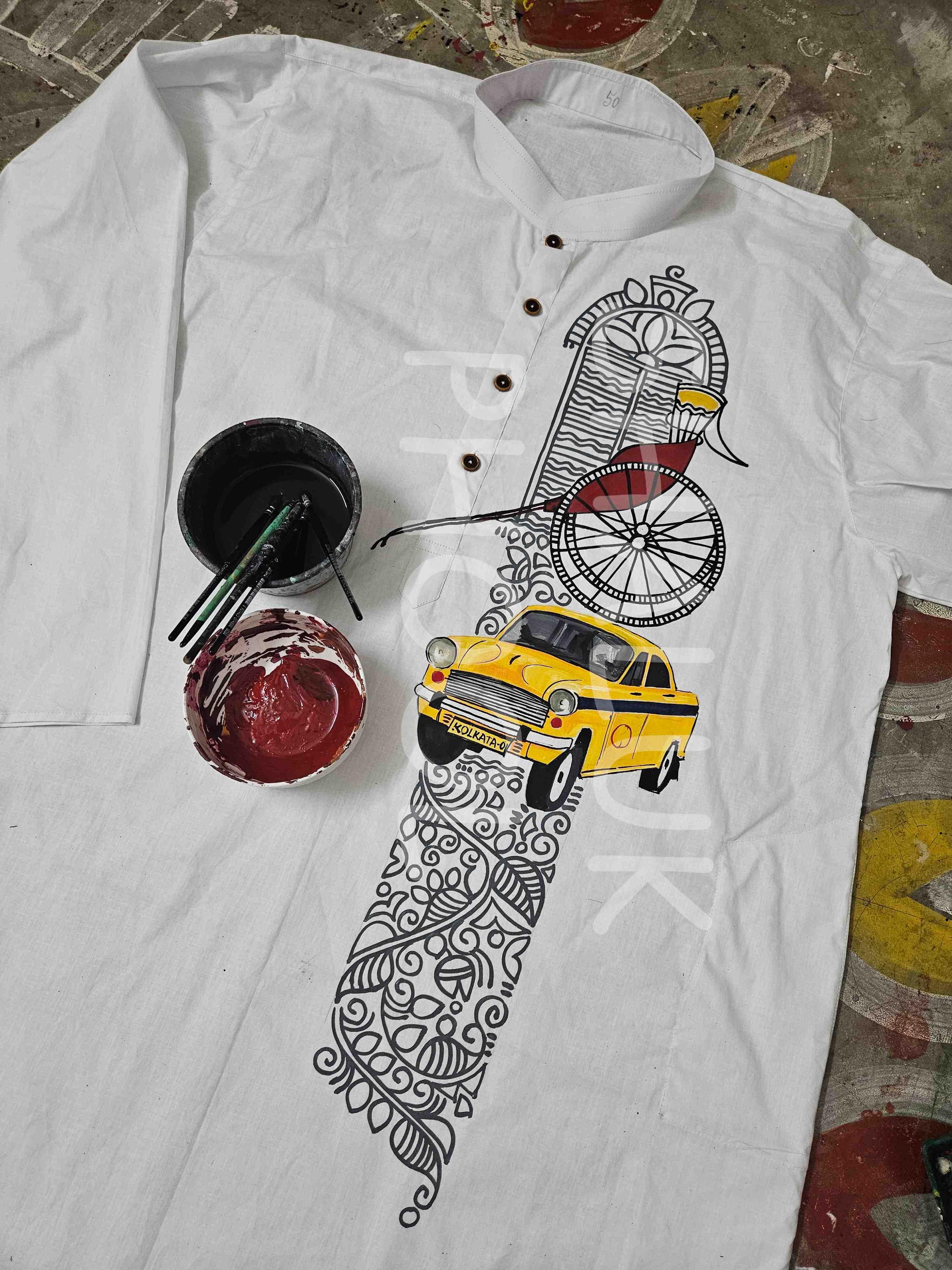 Casual Style Kurta-Dhoti Full Set