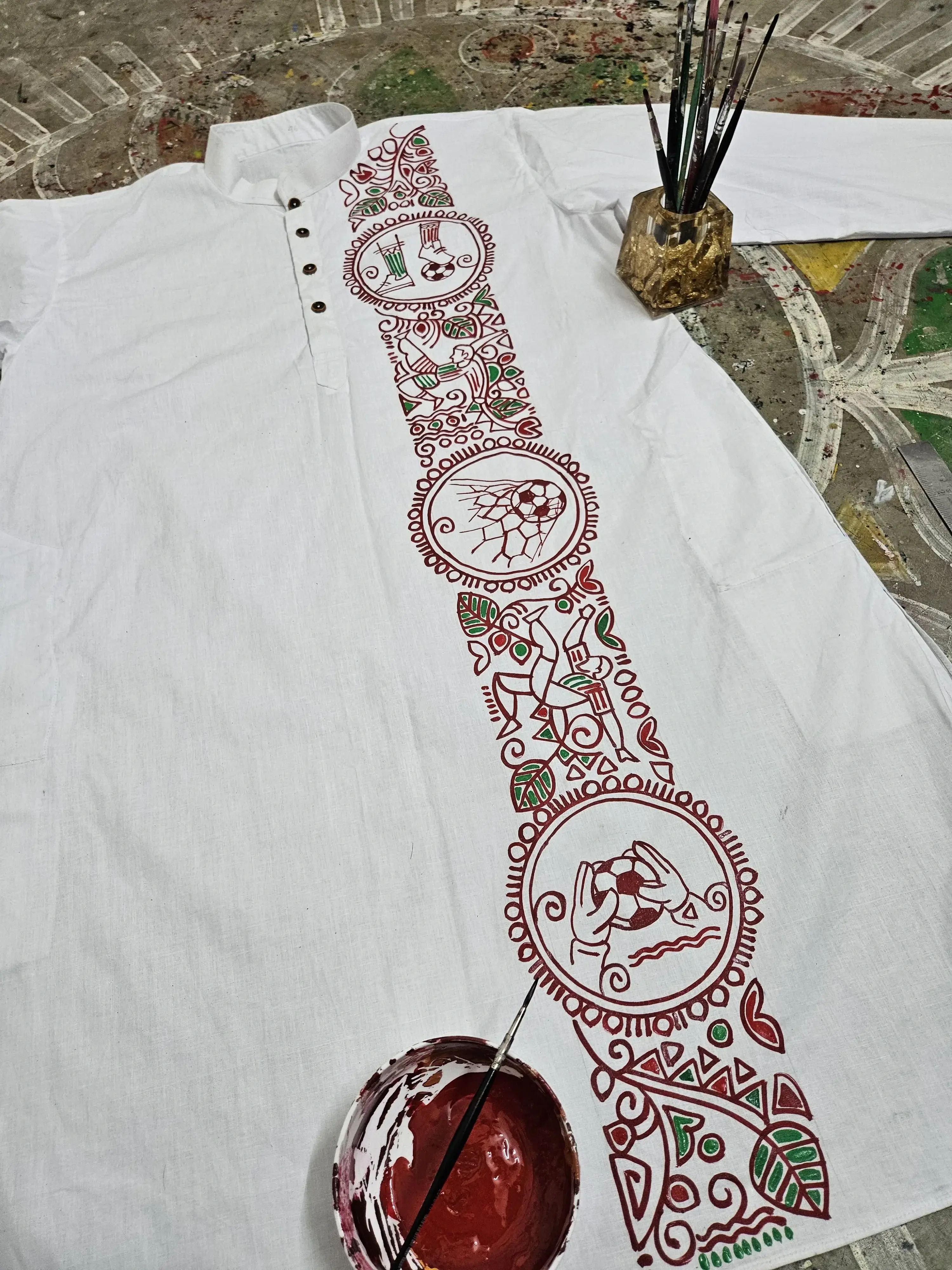Casual Style Kurta-Dhoti Full Set