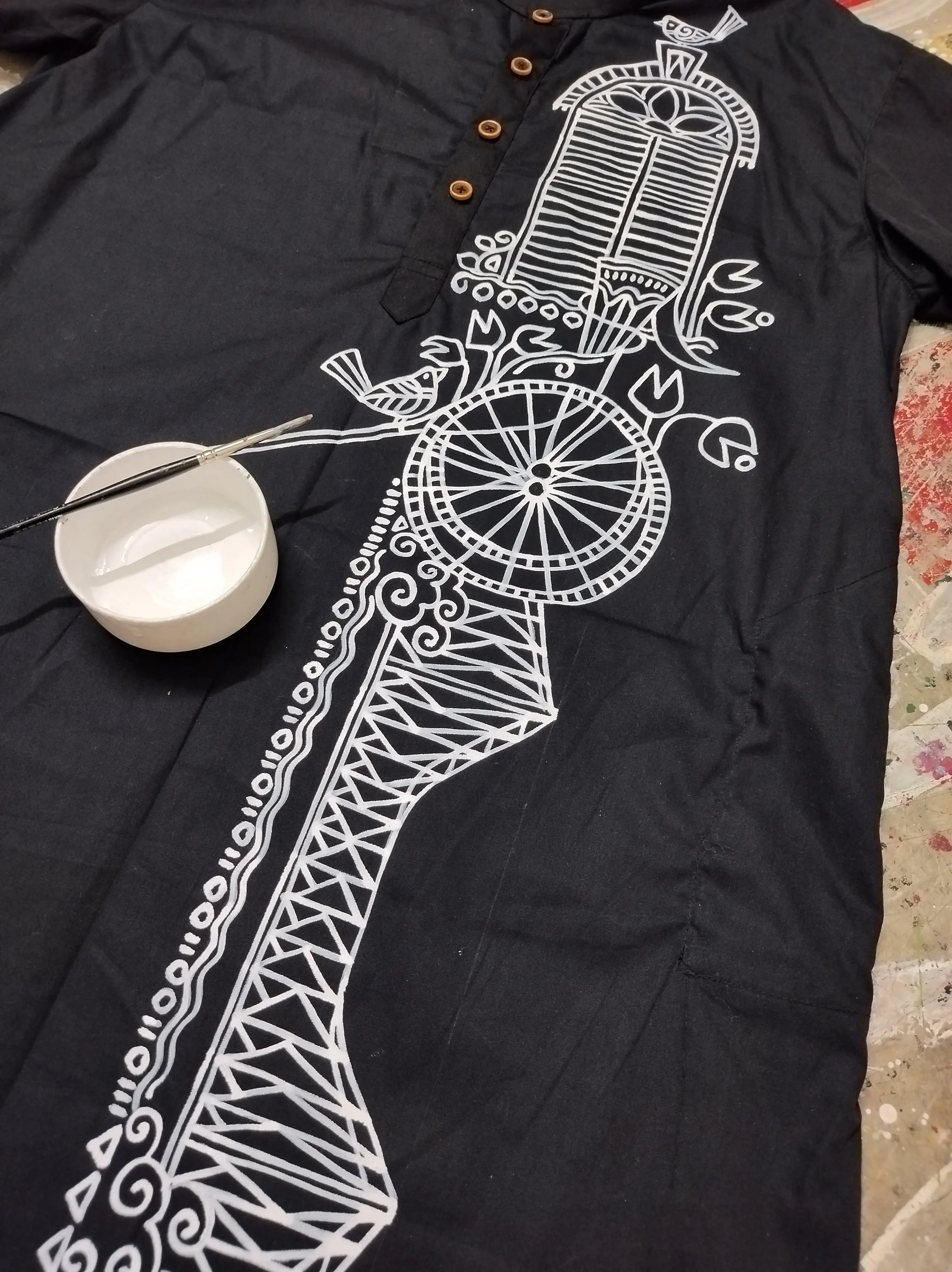 Casual Style Kurta-Dhoti Full Set